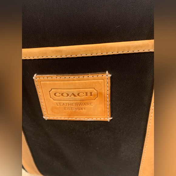 vintage Coach 2003 canvas and leather large tote - Picture 3 of 12